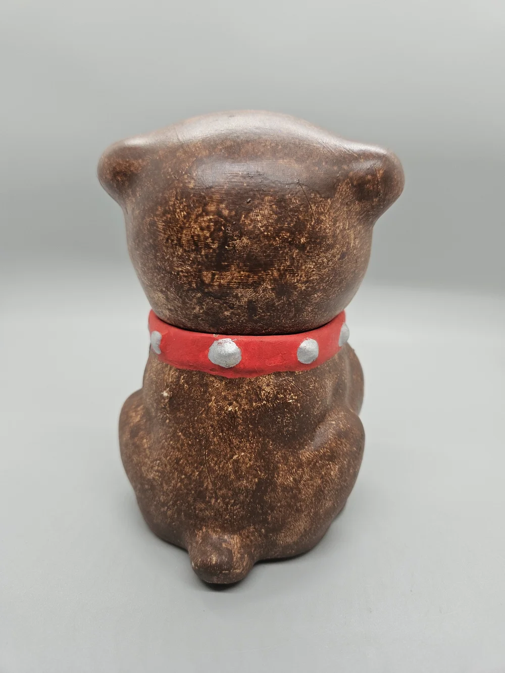 Vintage Bluebonnet Gifts & Ceramics Bulldog Jam Jar Mustard Pot Spoon Tongue